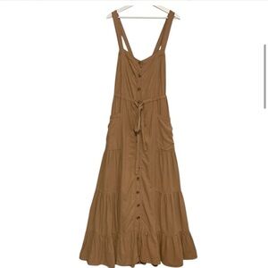 Free People Catch The Breeze Dress In Amber Waves | Size M